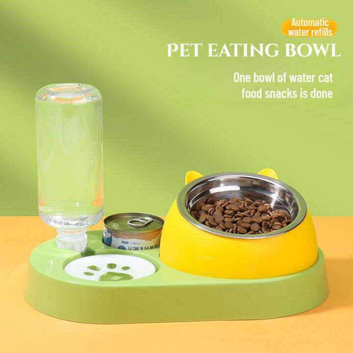 Cat Food Bowl Stainless Steel Cat Food Bowl Dog Food Bowl Automatic