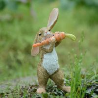 Rabbit Figurine Gift for Friend Bunny Resin Everyday Collection Home Decoration Accessories Fairy Garden Decor