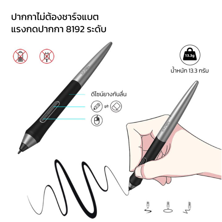 xppen-deco-pro-m-เม้าส์ปากกา-ระดับมืออาชีพ-แรงกด-8192-ระดับ-ใช้งานได้ทั้ง-windows-mac-และ-android-รับประกันศูนย์ไทย-2-ปี-สำหรับงานวาดภาพในคอมพิวเตอร์-วาด