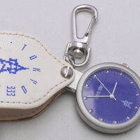 นาฬิกา Vintage มือสองญี่ปุ่น Pocket Watch นาฬิกาพก Tokyo Tower ระบบ QUARTZ พวงกุญแจ ทรงกลม กรอบเงิน หน้าสีน้ำเงิน หน้าปัด 37มม. ตัวเรือนสแตนเลสใช้งานได้ปกติ สภาพดี ของแท้ ไม่กันน้ำ