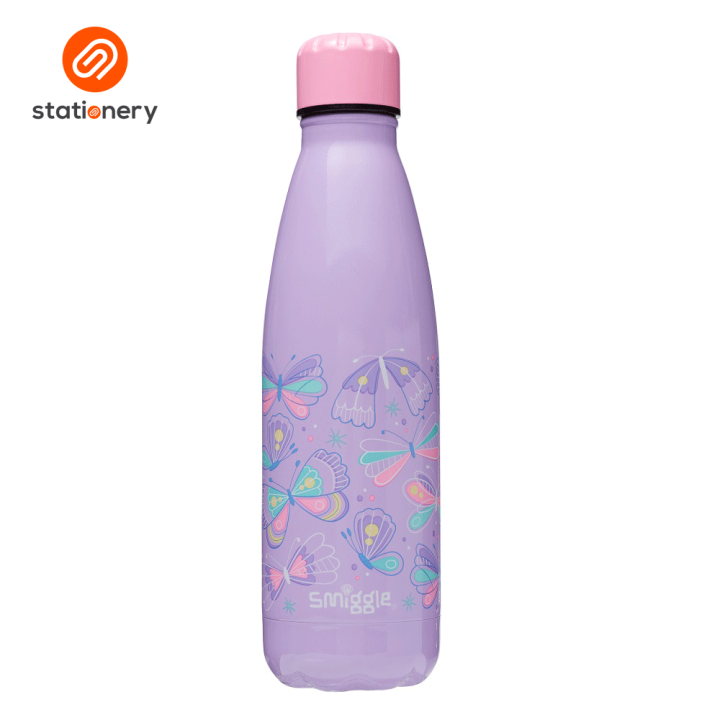 Smiggle Flutter Insulated Stainless Steel Wonder Drink Bottle 500Ml
