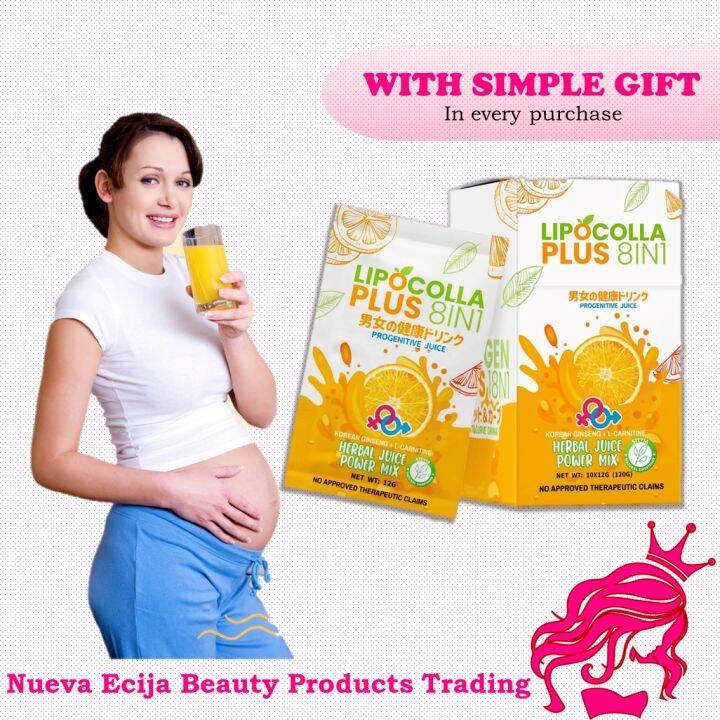 Lipo Colla Plus Slimming 8 in 1 Be Gorgeous Powdered Orange Drink 10 ...