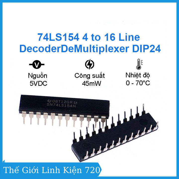 74LS154 4 to 16 Line Decoder/Demultiplexer DIP24 | Lazada.vn