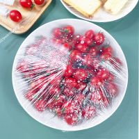 New Disposable Food Cover Plastic Wrap Elastic Food Lids For Fruit Bowls Cups Caps Storage Kitchen Fresh Keeping Saver Bag