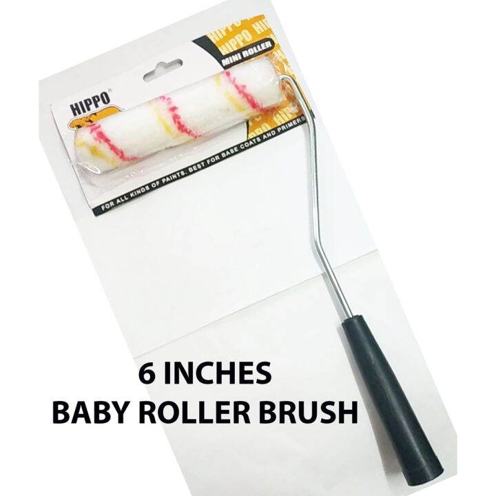 HIPPO BABY ROLLER BRUSH 6 WITH HANDLE ( PRICE PER PIECE ) Lazada PH