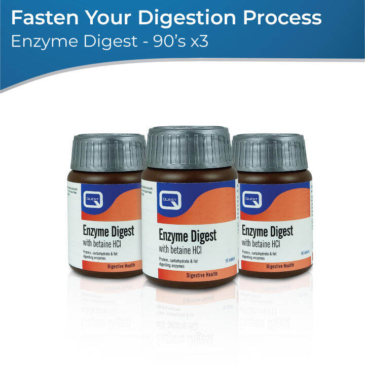 QUEST Enzyme Digest 4 in 1 AllNatural Vegan Digestive Enzyme 270's