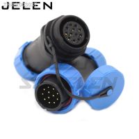 ♝ SP2110/P12-S1212 pin waterproof connector Male Female LED 12-pin connector outdoor cable connector plug socket