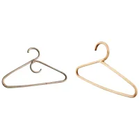 2PCS Rattan Clothes Hanger Style,Garments Organizer,Rack Adult Hanger,Room Decoration Hanger, Double Hook &amp; Single Hook