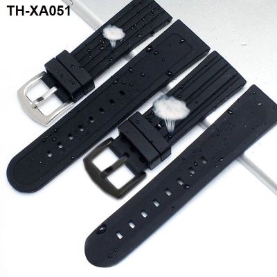 ✨ (Watch strap) and Sweatproof Soft Silicone Pin Buckle Flat 24/26mm