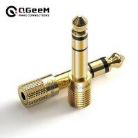 【jw】▥✚✹  QGeeM Jack 6.5 6.35mm Male Plug to 3.5mm Female Headphone Amplifier Audio Microphone AUX 6.3 3.5 mm Converter