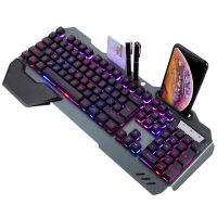 OUTMIX Mechanical Keyboard RGB LED Backlight Plug And Play WhiteBlack Keyboard Ergonomic Design Waterproof Gaming Keyboard