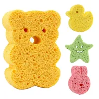 Natural Body Sponge Gentle Body Scrubbing Sponge Cute Shapes Soft Shower Sponges Body Bath Sponge for Boys and Girls everyday