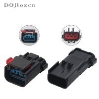 1/5/10/20/50 Sets 3 Pin FCI Apex 2.8 MM Waterproof Black Plugs Auto Male Female Wiring Connector For Buick Regal Delphi 54200312