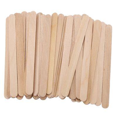 200 Pcs Craft Sticks Ice Cream Sticks Wooden Popsicle Sticks 114MM Length Treat Sticks Ice Pop Sticks