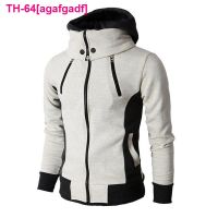 agafgadf Jaqueta de lã com capuz masculino zíper jaqueta Bomber quente casacos fecho duplo outwear masculino moda casual ทรงเข้ารูป outono inverno