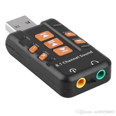 อะแดปเตอร์ USB Virtual External 8.1 Channel Audio Sound Card Sound Adapter สำหรับ Laptop PC