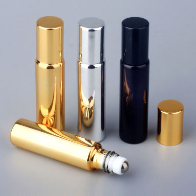 Sustainable Refillable Cosmetics Packaging Refillable Travel Perfume Atomizer Glass Refillable Perfume Bottle Refillable Electroplated Glass Bottle Essential Oil Split Bottle