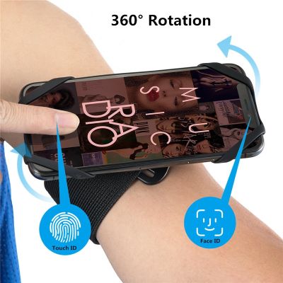 ☁ Wristband Phone Holder Running 4.5 -7 Inch Universal Sports Armband Cycling Gym Arm Band Bag for Huawei Samsung iPhone 14 13 12