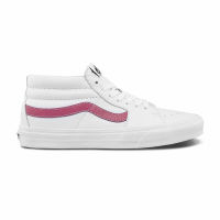 Vans รองเท้าผ้าใบ Sk8-Mid Leather | True White/Deco Rose ( VN0A3WM3B84 )