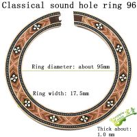 ‘；【- 3PCS Guitar Sound Hole Inlay WOOD For  Classical Guitar Guitar Accessories YKQ96