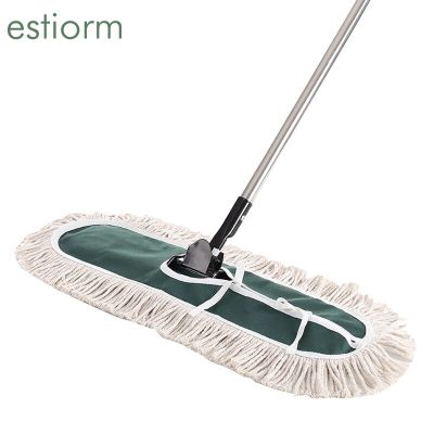 Large cotton thread Flat Mop with adjustable Handle Hardwood Floor clean Office home Industrial Mop Cleaner Dry Dust floor Mop