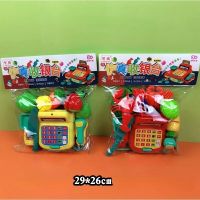 Mini Simulated Supermarket Checkout Counter Role play Cashier Cash Register Set Kids Pretend Play Early Educational Toys