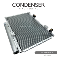 แผงแอร์ ฮีโน่ เมก้า CD0095 หนา 16 มม ท่อ 62 แถว PARALLEL CONDENSER HINO MEGA ND คอนเดนเซอร์ (แผงคอยล์ร้อน)