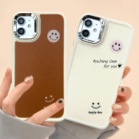 เคส RouJiang สำหรับ iPhone 15 14 13 12 11 Pro Max Xr Xs Max 7 8 Plus SE 2020Apple เคสโทรศัพท์รอยยิ้มที่เรียบง่าย