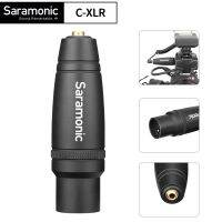 C-XLR Saramonic 3.5Mm หญิง TRS เป็น XLR ชายอะแดปเตอร์เสียงไมโครโฟนบนกล้องวิดีโอระดับมืออาชีพเครื่องบันทึกเสียง