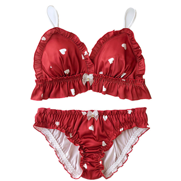 white-red-love-print-bra-and-panty-set-thin-cup-with-pad-brassiere-panties-cotton-comfortable-young-girls-small-intimates-sexy