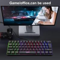 Gaming Keyboard RGB Lighting 61-key Keyboard Multiple Shortcut Key Combinations