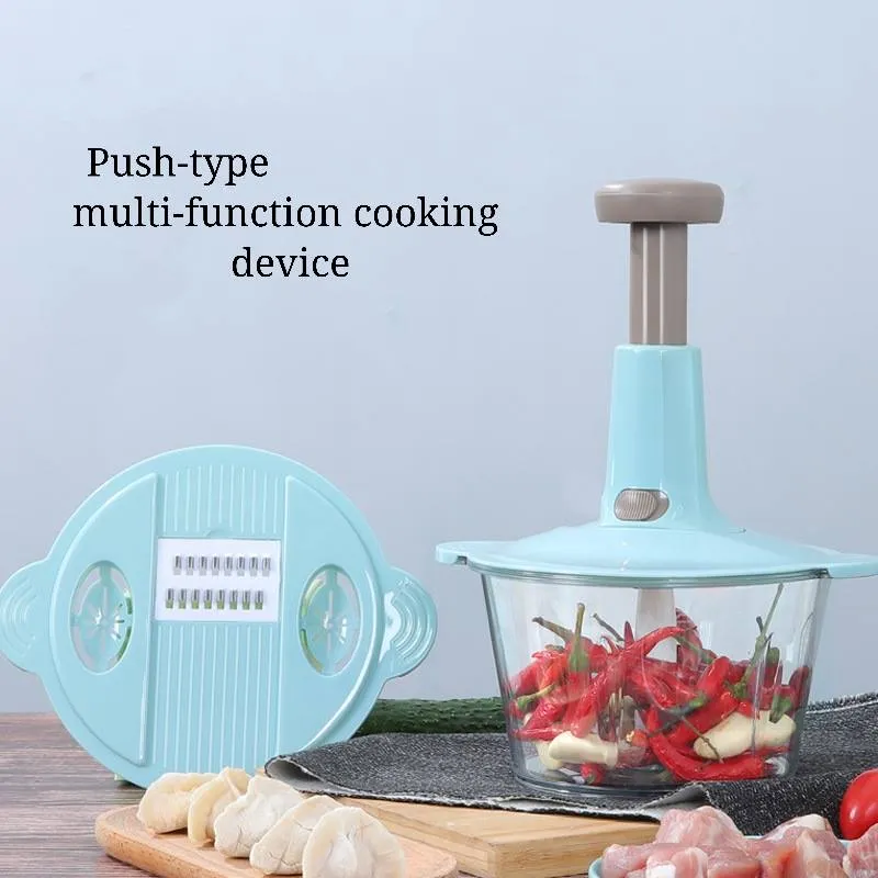 Food Chopper 2L Powerful Manual Food Chopper with Water Filter