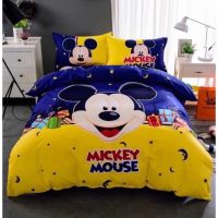 ?Mickey ชุดผ้าปูที่นอน พร้อมผ้านวม(ครบชุด)สินค้าพร้อมส่ง