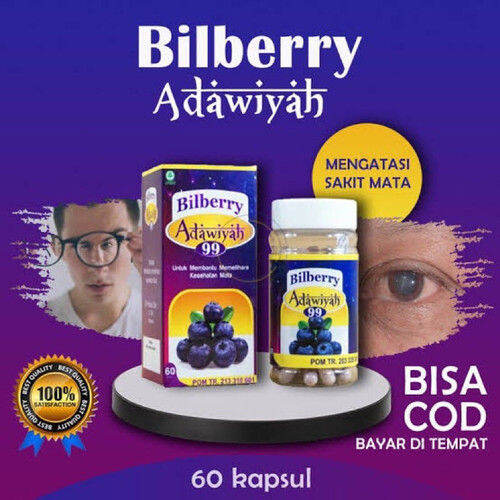 HS99BILBERRY ADAWIYAH 99 ORIGINALOBAT HERBAL MATA KELELAHAN MATA PLUS
