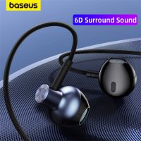 Baseus H19 Earphone Stereo Headset In-Ear Earbuds 3.5mm Jack Wire Earphone With Mic for iPhone 6s Xiaomi Samsung fone de ouvido Over The Ear Headphone