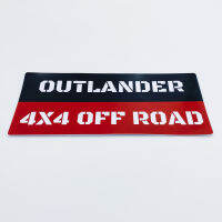 สติ้กเกอร์ OUTLANDER 4x4 Off road สติ้กเกอร์รถกระบะ ขนาด 10 x 23 cm สำหรับรถยนต์ Car Sticker