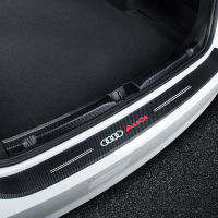 1xกันชนหลังสติกเกอร์Auto Trunk SillชายบันไดGuard Protector StripสำหรับAudi A1 A3 A4 A6 A5 Q3 Q5 Q7 A7 A8 80 TT RS