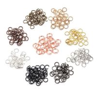 200Pcs Split O Rings Connectors 4 5 6 7 8 9 10 12mm Jump Rings For Jewelry Finding Diy Making Accessories Supplies Wholesale