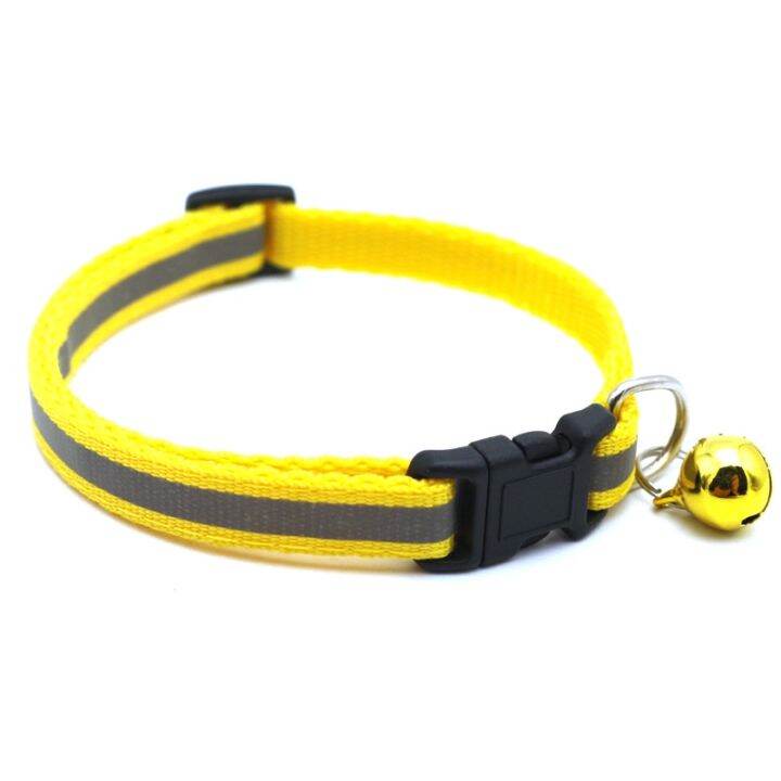 collar-with-bell-cat-dog-reflective-tape-fashion-collar-adjustable-safety-buckle-necklace-accessories