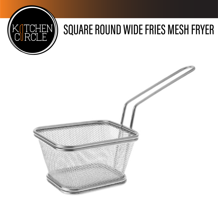 Fry Mesh Square Round Wide Fries Mesh Fryer Basket French Fries Deep