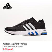 【รูปแบบต่าง ๆ】adidas วิ่ง รองเท้าวิ่ง Equipment 10 สีดำ 3 กิจกรรม ใช้งบน้อยซื้อรองเท้าที่มีคุณภาพสูง