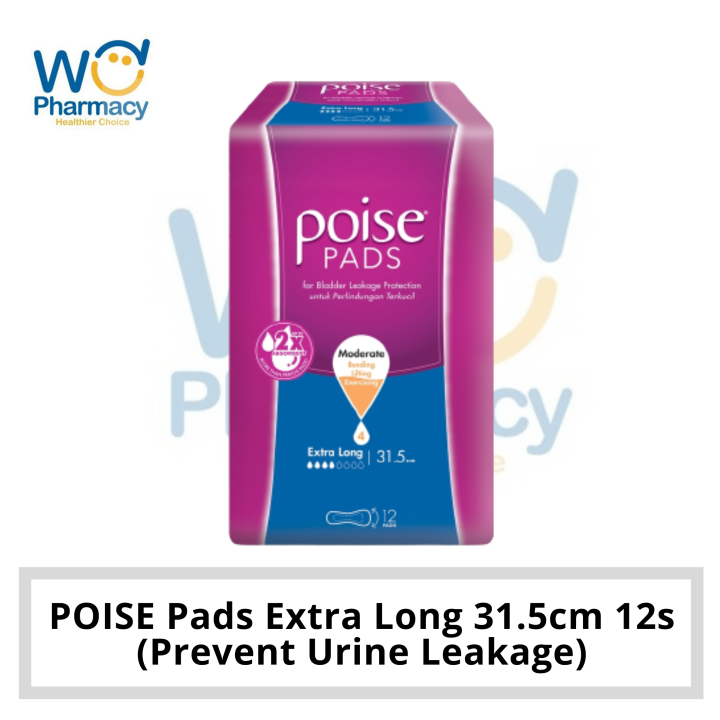 POISE Pads Extra Long 31.5cm 12s (Prevent Urine Leakage) | Lazada