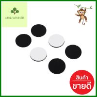 สักหลาดกลม PACK IN 35X3 มม. สีดำ แพ็ก 12 ชิ้นFLOOR CARE PAD PACK IN 35X3MM BLACK 12EA **ลดราคาจัดหนัก **