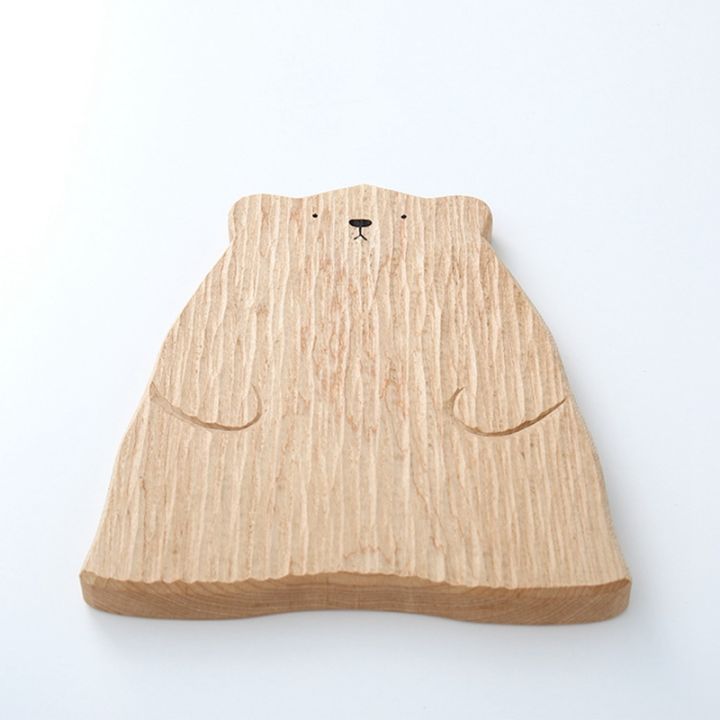 wooden-board-cutting-board-cute-bear-shaped-bread-tray-black-walnut-kitchen-board