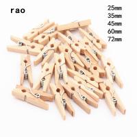 Made in China 25mm 35mm 45mm 60mm 72mm log Wooden  Clips  Photo Clips Clothespin Craft Decoration Clips School Office clips Clips Pins Tacks