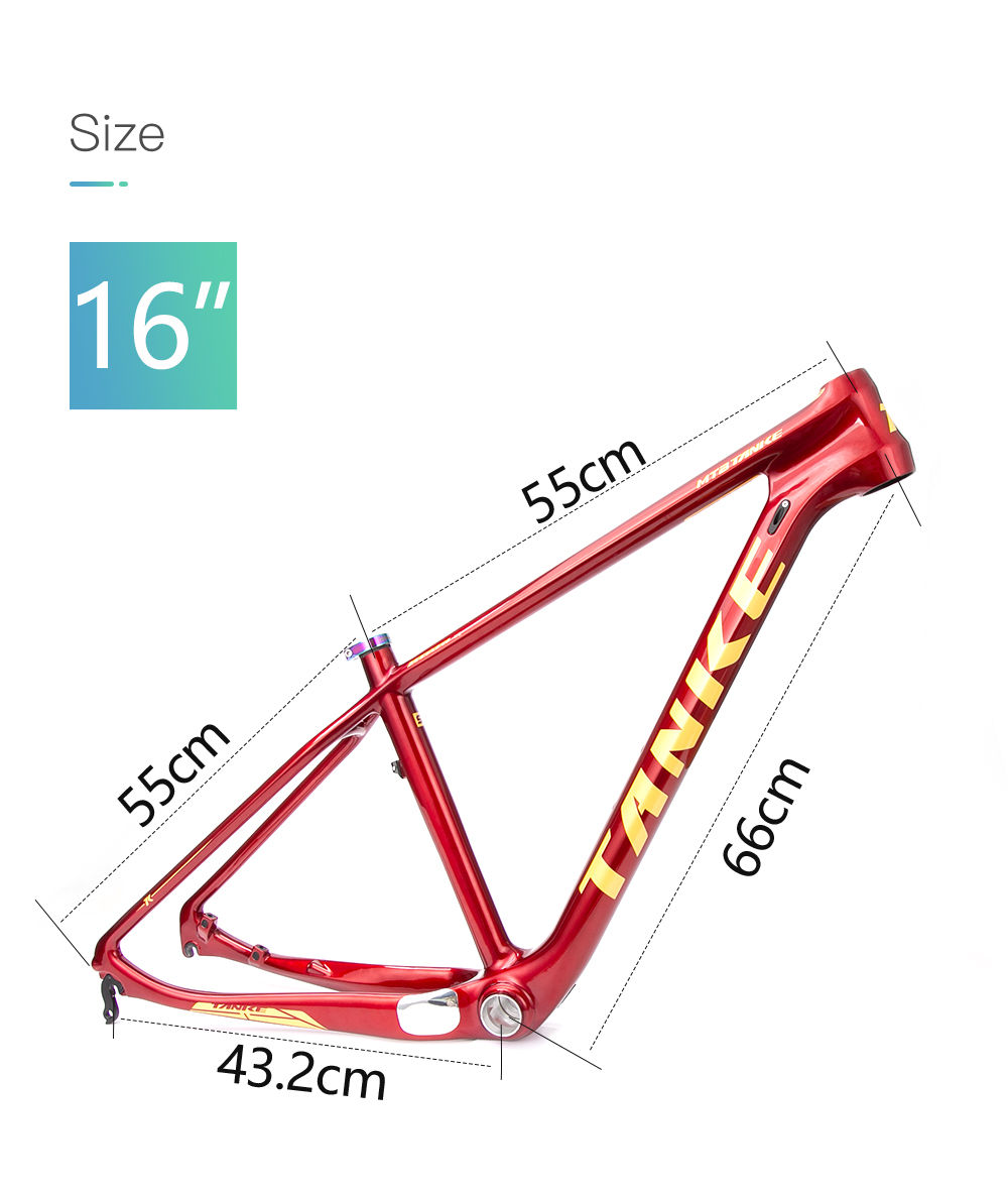 TANKE 27.5er MTB Carbon bike frame 16