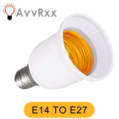 ตัวแปลงตัวยึดฐานเต้าเสียบโคมไฟเป็น E14 E27 Avvrxx 110V 220V ตัวแปลงเต้าเสียบอะแดปเตอร์ทนไฟไฟในบ้านห้อง