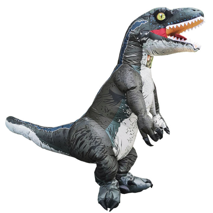 ฮาโลวีนแต่งตัวไดโนเสาร์พองเครื่องแต่งกาย-raptor-ไดโนเสาร์เสื้อผ้าสัตว์คอสเพลย์ตัวละครเสื้อผ้าคอสเพลย์