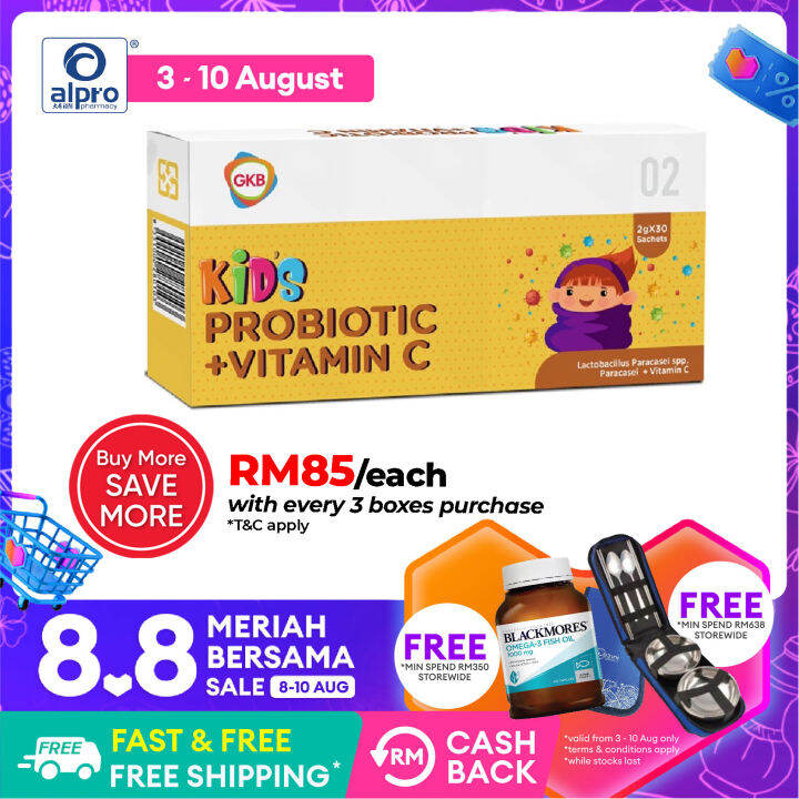 GKB Kids Probiotic + Vitamin C 30s | Lazada