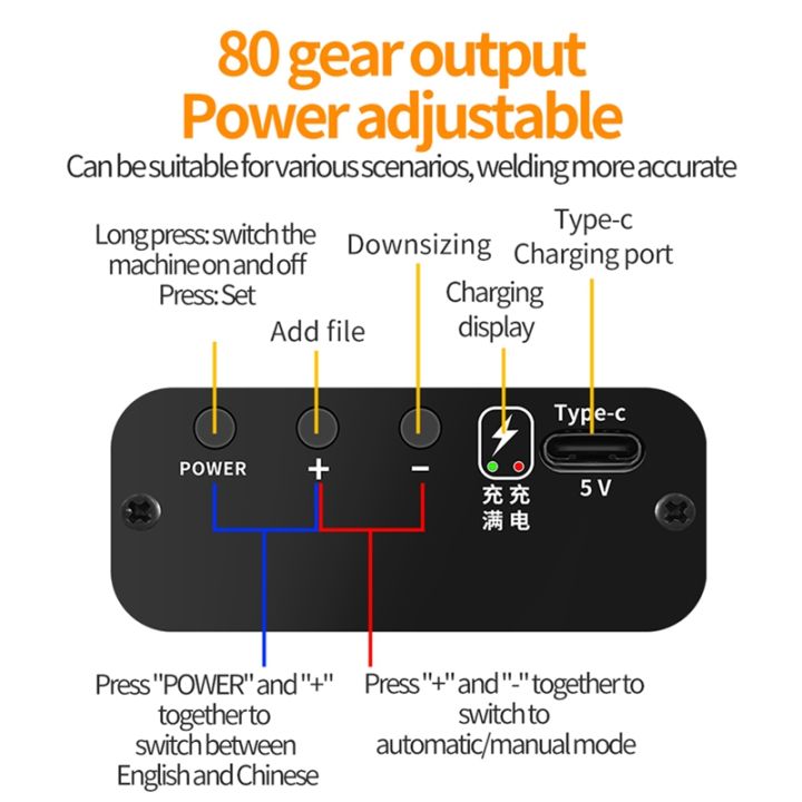1set-80-gear-oled-digital-display-spot-welder-18650-lithium-battery-spot-welder-portable
